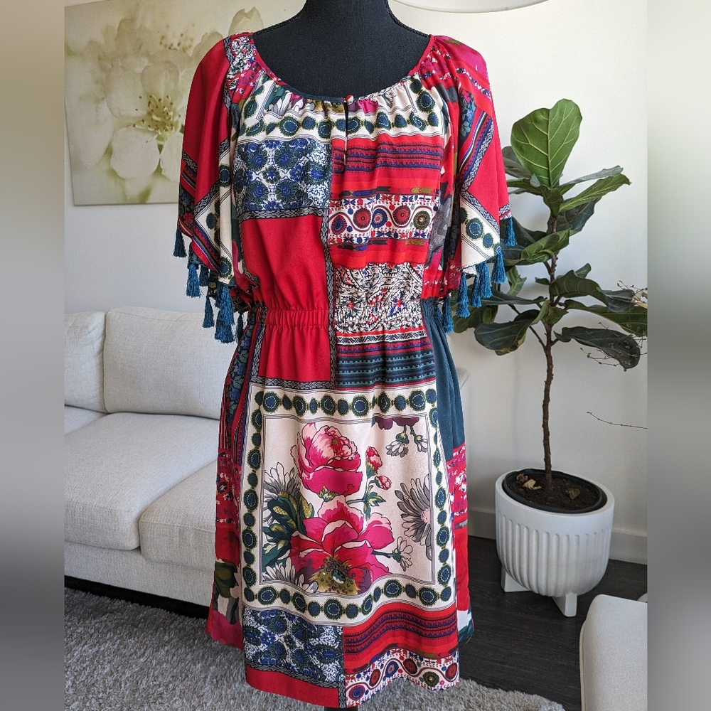 Vanessa Virginia Anthropologie Tassel Dress